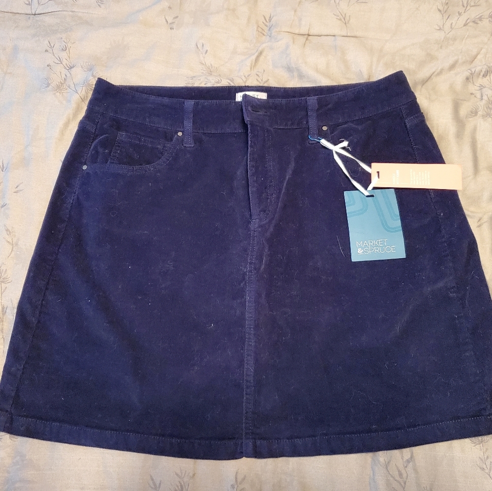 Market and Spruce Vevlet Skirt